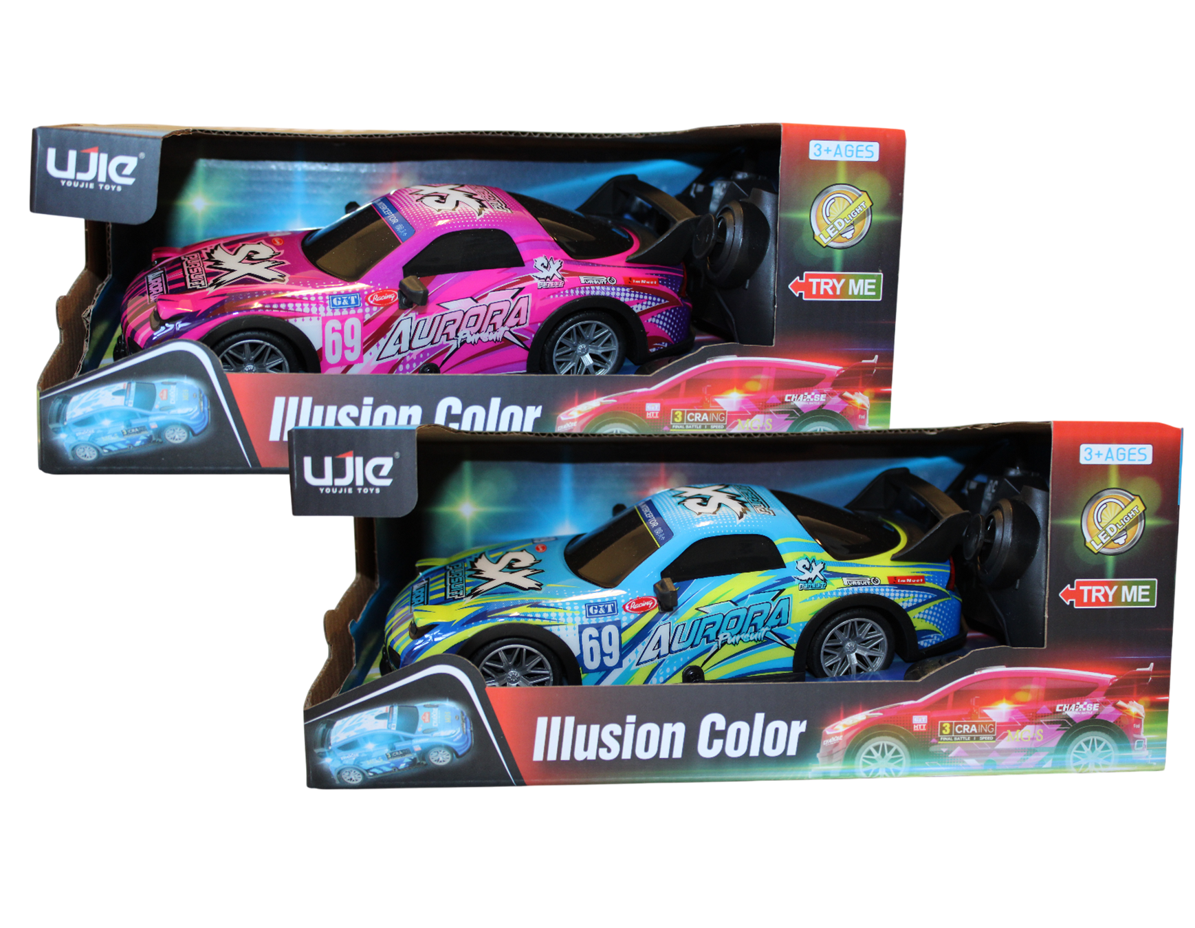 ILLUSION Color - Fjernstyret bil med lys.